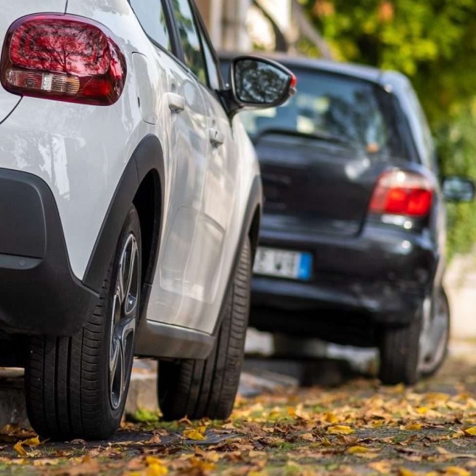 parking on the curb